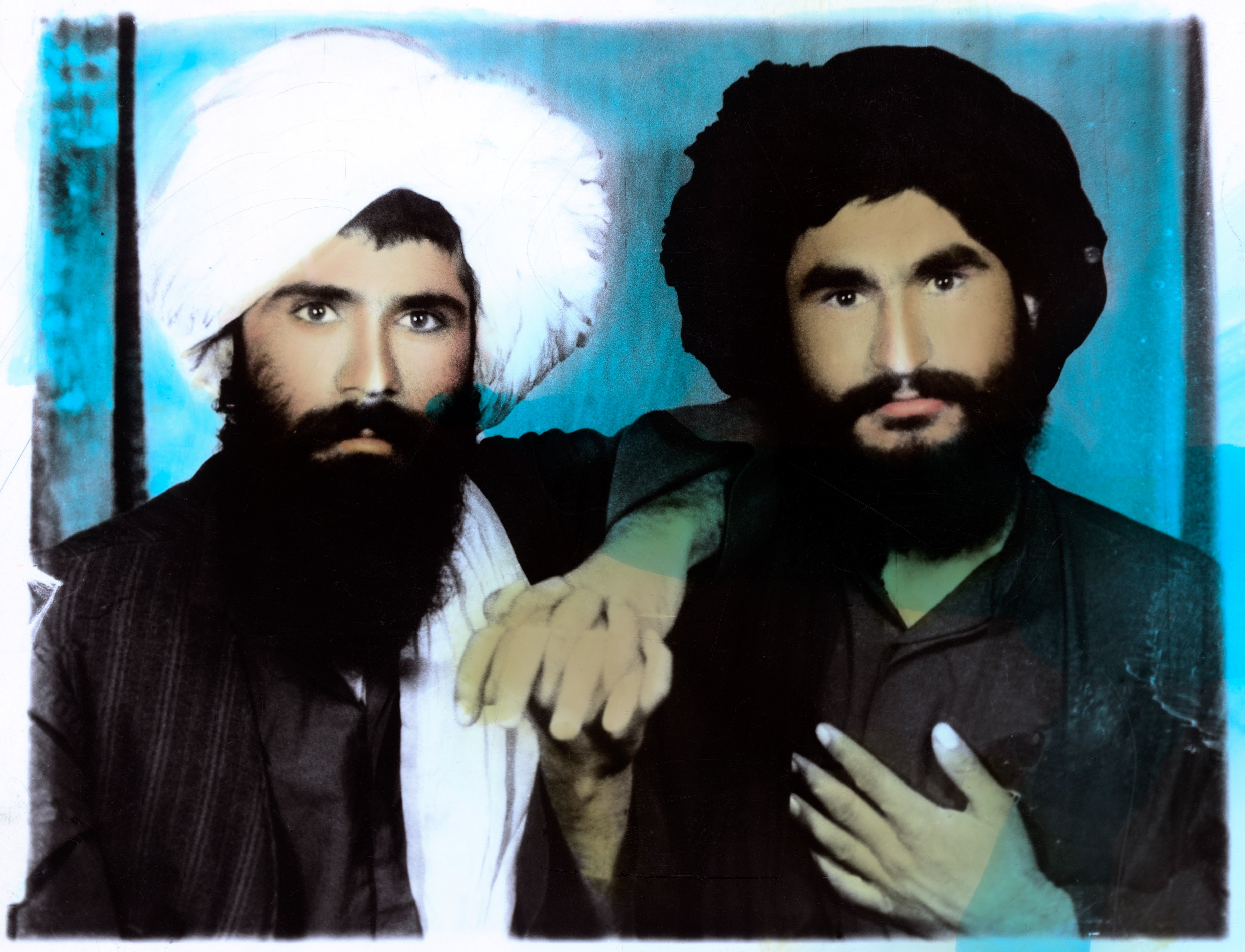 Afghanista, Kandahar. 2002. Taliban portrait.