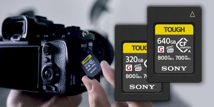 Nuove Sony CFexpress Type A da 320GB e 640GB Tough