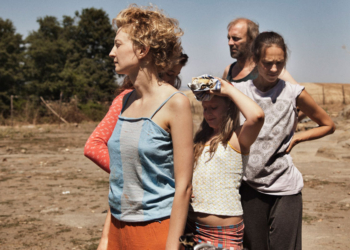 Simona Pampallona, "Le meraviglie". Gli attori in attesa poco prima di girare