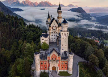 © Nicola Martinenghi fotografia aerea drone castello di Neuschwanstein