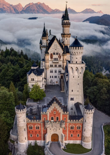 © Nicola Martinenghi fotografia aerea drone castello di Neuschwanstein