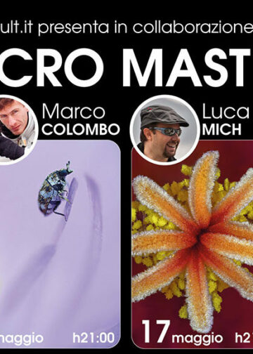 locandina per le 4 dirette con i fotografi macro di Laowa
