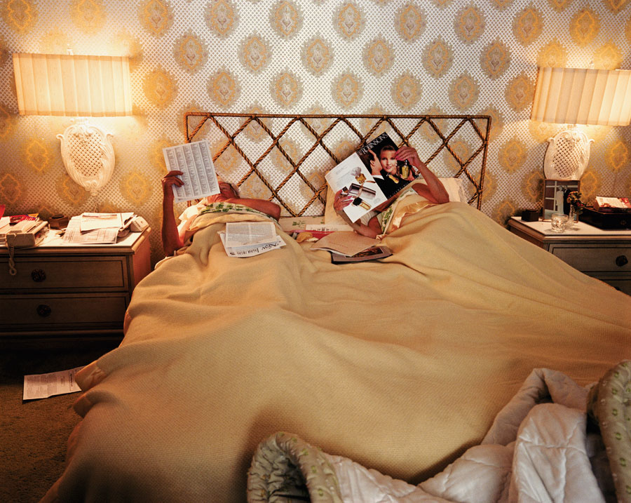 © Larry Sultan, Reading in Bed from the series Pictures from Home, 1988
