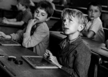 © Robert Doisneau, L'information scolaire, Paris,1956