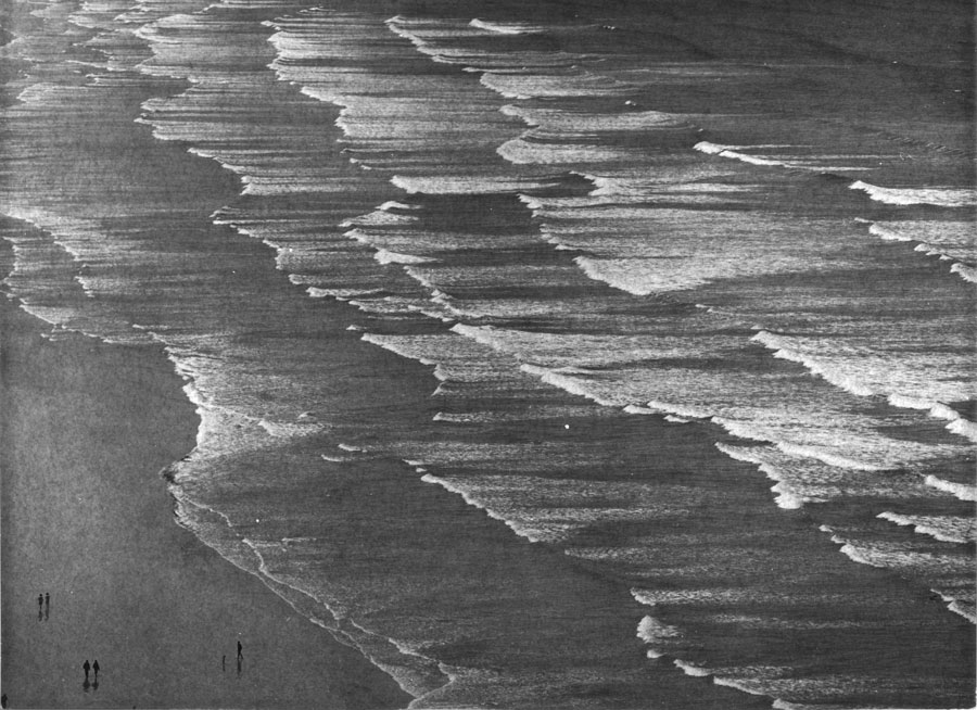 Mario De Biasi, Spiaggia di Muizenberg, Città del Capo, 1964, stampa vintage ai sali di argento 30x40