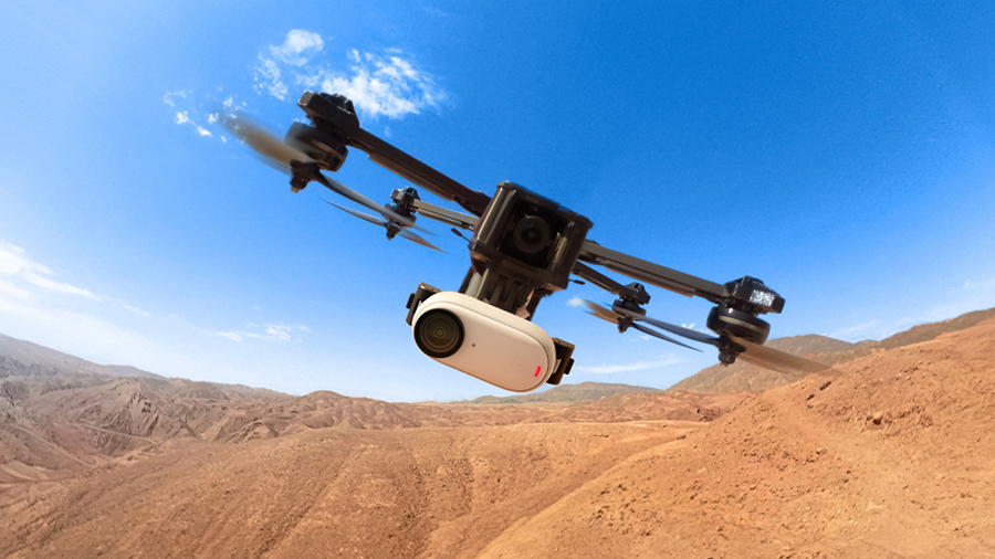 Instax 360 Go3 connessa a un drone