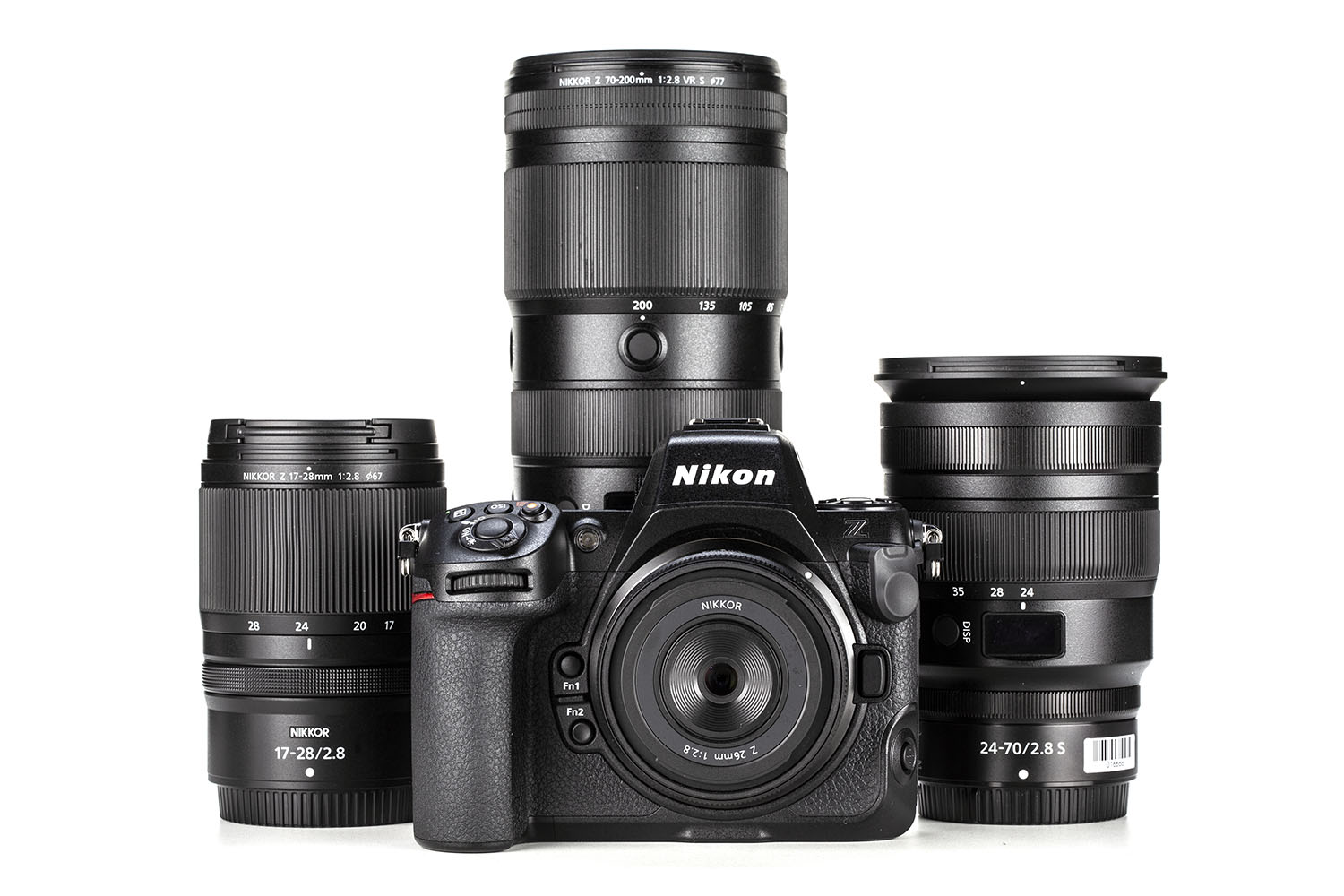 La Nikon Z8 con diversi obiettivi Nikor Z