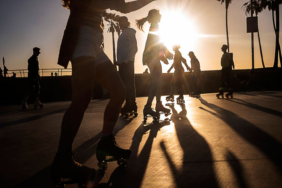Roller Skate Dance Plaza, Venice Beach, California, 2022 © Stella Johnson