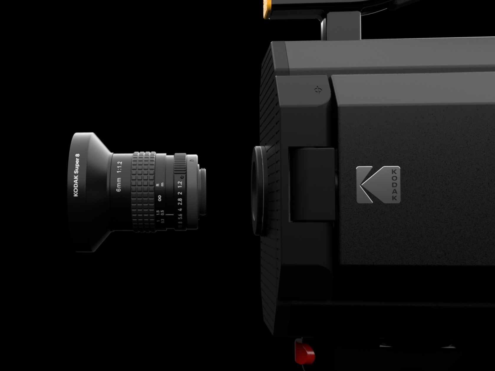 kodak super 8 camera e ottica 6mm F1.2