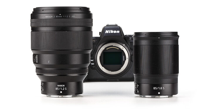 i due nikkor 85mm con la z8 sullo sfondo