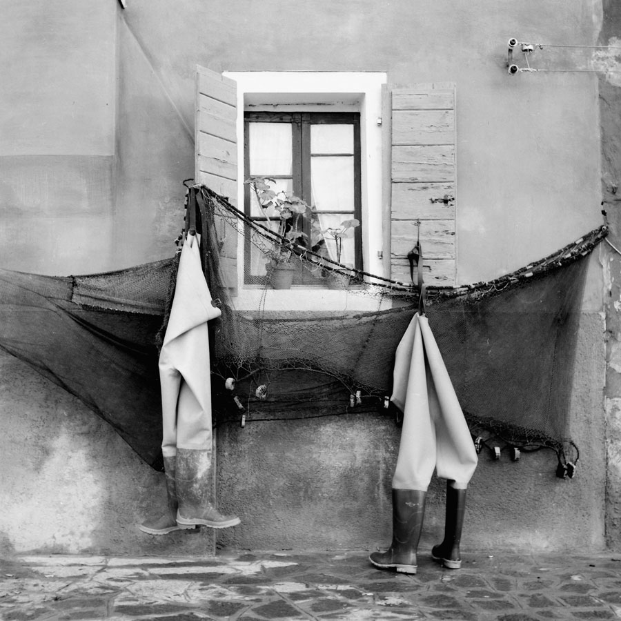 Luigi Ferrigno, Burano, la finestra del pescatore, 1960