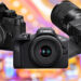 Tre fotocamere Canon, Nikon e Sony