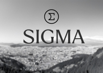 La nuova identità di Sigma: un equilibrio tra innovazione e tradizione. Sopra, il simbolo grafico ispirato alla lettera greca; sotto, il marchio testuale aggiornato.