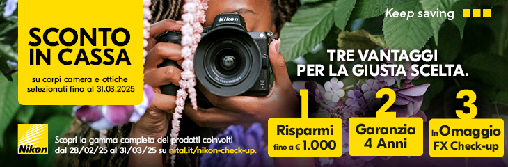 banner Nikon sconto in cassa