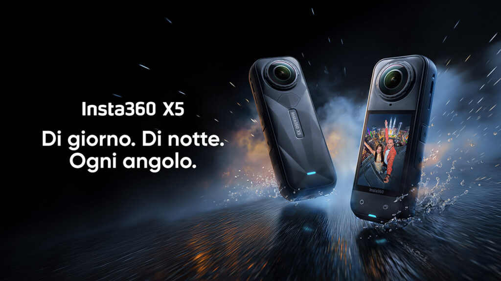 La Insta360 X5, con caratteristiche di robustezza migliorate e nuovi sensori CMOS, più grandi rispetto a quelli installati sui modelli di precedente generazione, viene proposta a 590 euro.