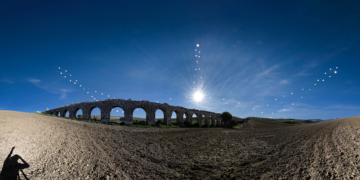 Marco Meniero analemma lemniscata sole fotografia astronomica panoramica