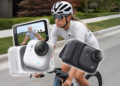 insta360 go ultra con ciclista