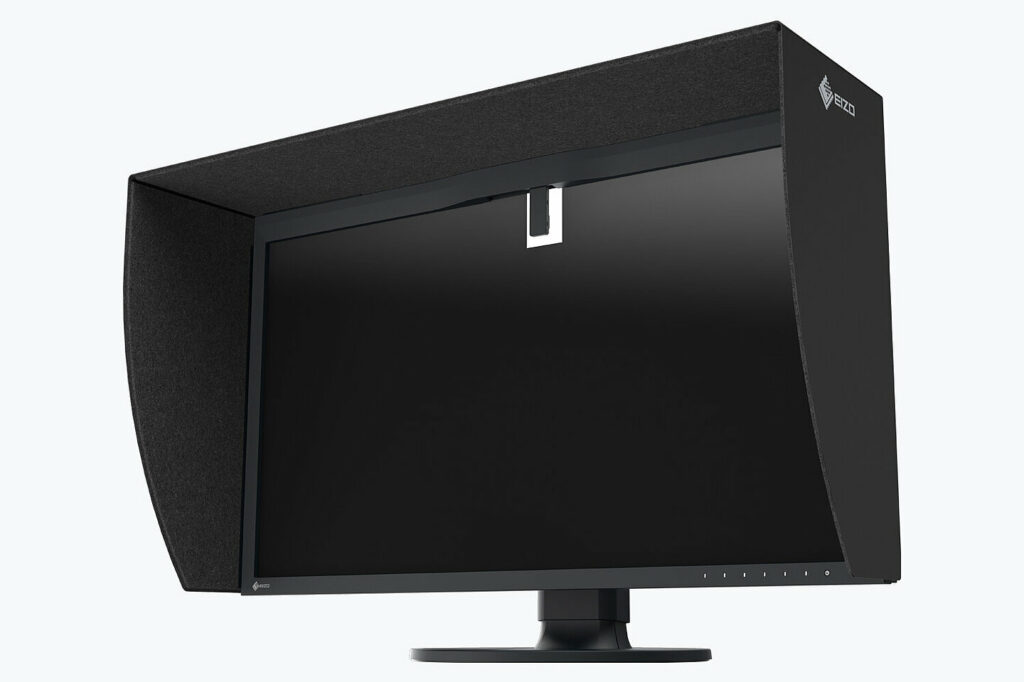 La sonda di calibrazione è integrata nella cornice del monitor e si posiziona sullo schermo solo nelle fasi di calibrazione.
