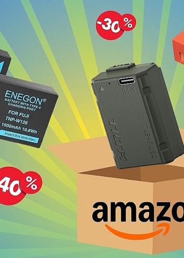 Amazon Black Friday Black Week offerte batterie compatibili USB-C 2025 EVIDENZA