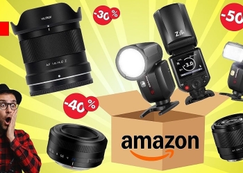 Amazon Black Friday Black Week offerte obiettivi flash low cost compatibili USB-C 2025 Evidenza