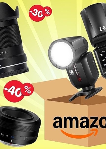 Amazon Black Friday Black Week offerte obiettivi flash low cost compatibili USB-C 2025 Evidenza