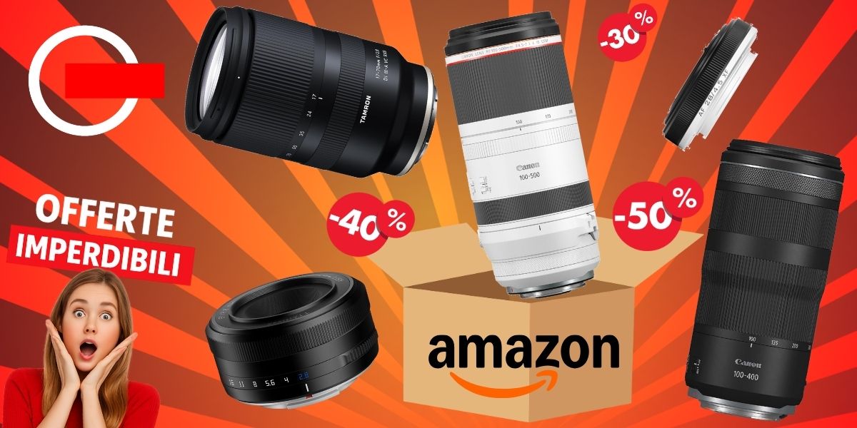 Amazon Offerte Black Friday Obiettivi Mirrorless BF 2025