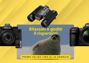 Nikon scalda l’inverno: sconti fino a 1.000 euro su fotocamere, ottiche e prodotti Sport Optics