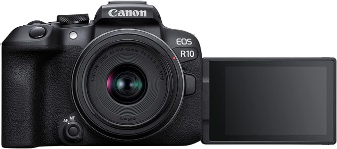 Canon EOS R10 APS-C mirrorless nera + 18-45mm IS STM