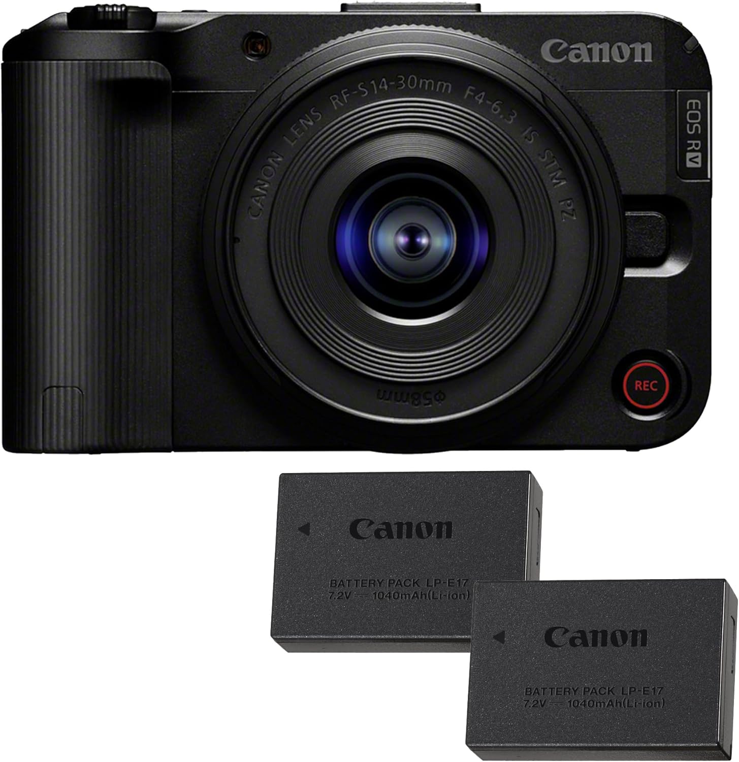 Canon EOS R50 V + RF-S 14-30mm F4-6.3 IS STM PZ + 2x Batterie