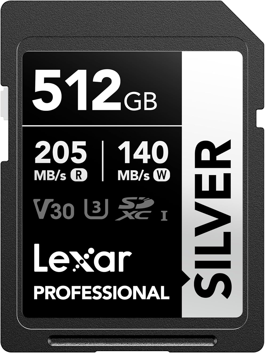 Lexar 512GB SD Card SILVER, fino a 205 MB/s in Lettura