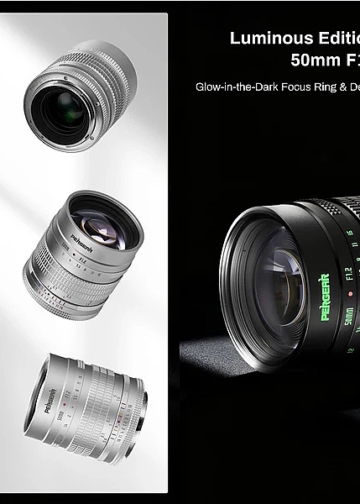 Pergear Obiettivo a messa a fuoco manuale F1.2 APS-C da 50 mm per fotocamera Nikon Z Mount: edizione con cifre fosforescenti.