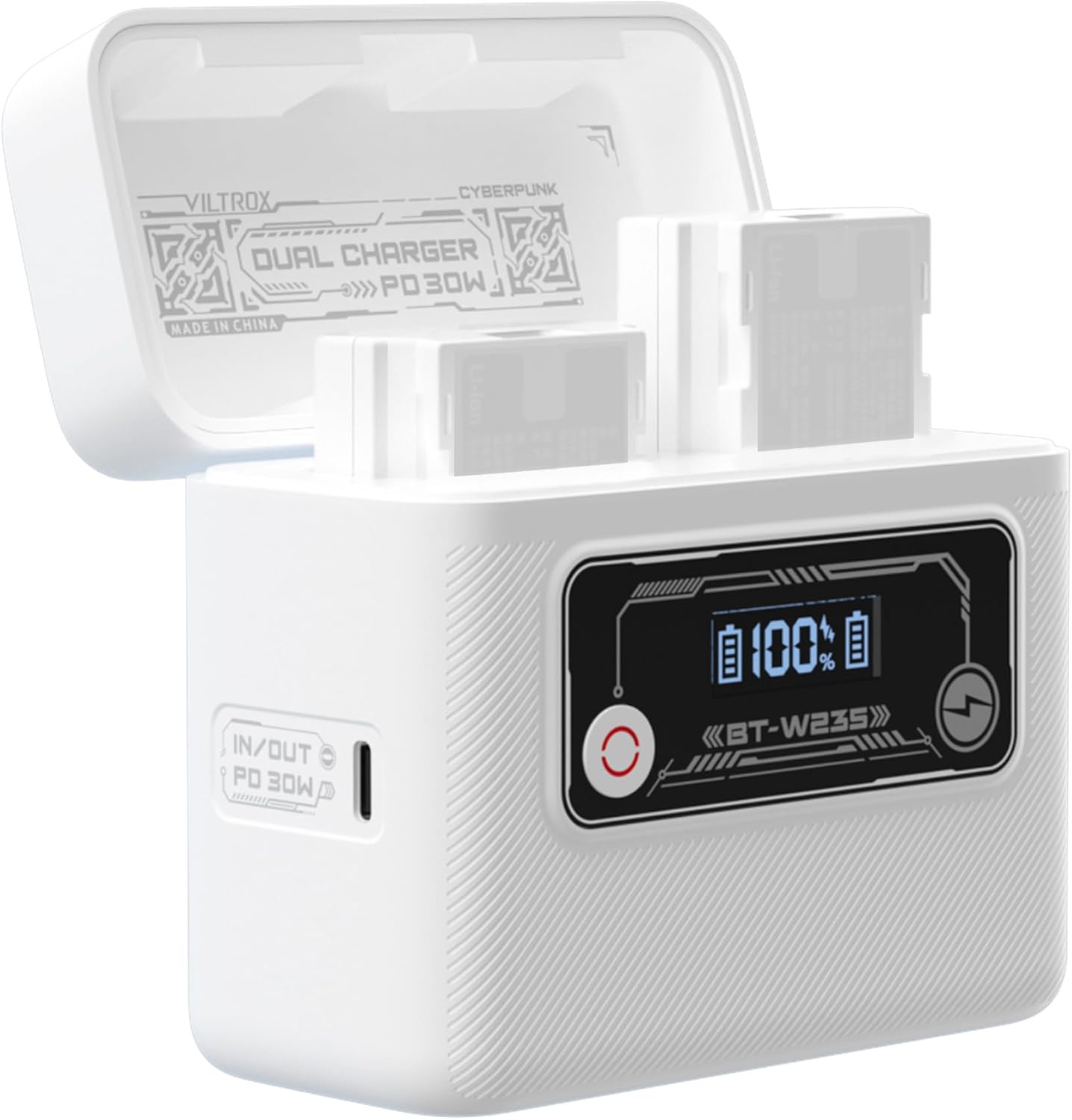 VILTROX Caricabatteria per fotocamera BT-W235