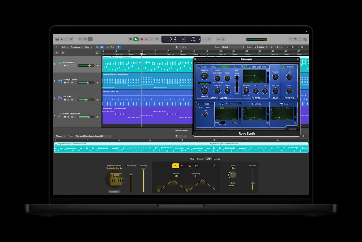 Apple presenta Apple Creator Studio che include Logic Pro