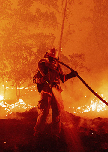 Josh Edelson fotografo incendi California Wildfires