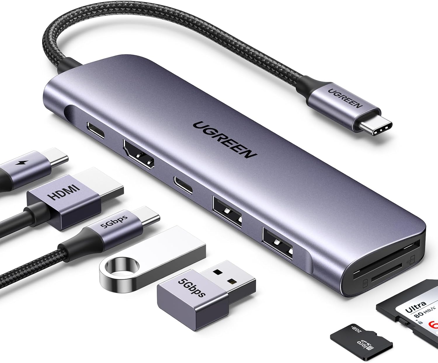 UGREEN Revodok 1071 Hub USB C HDMI 4K
