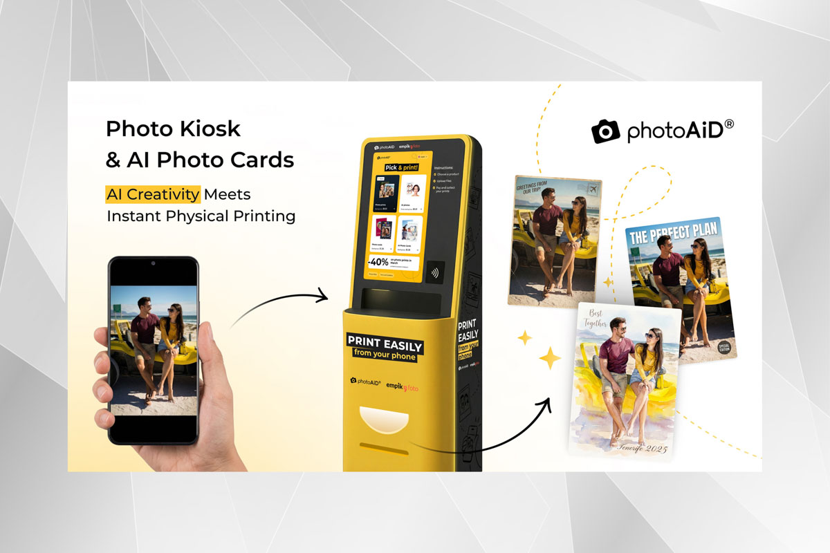 Best Printing Kiosk & AI Software - 
PhotoAid Photo Kiosk & AI Photo Cards