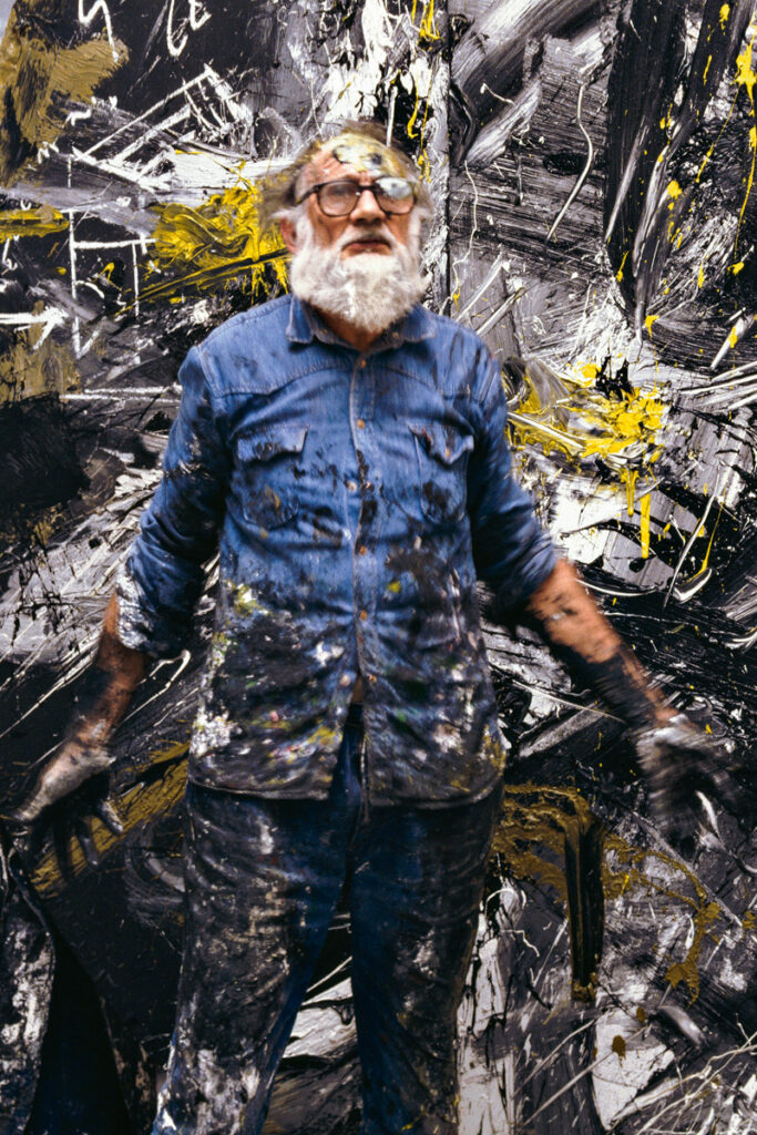Aurelio Amendola, Emilio Vedova – Venezia, 1987. © Aurelio Amendola