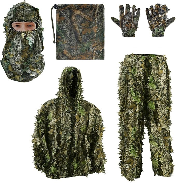 PELLOR Tuta Mimetica Ghillie 3D